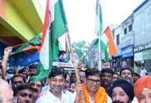Photo of रिमझिम बारिश में निकली भव्य तिरंगा यात्रा, देशभक्ति से सराबोर हुआ रायगढ़